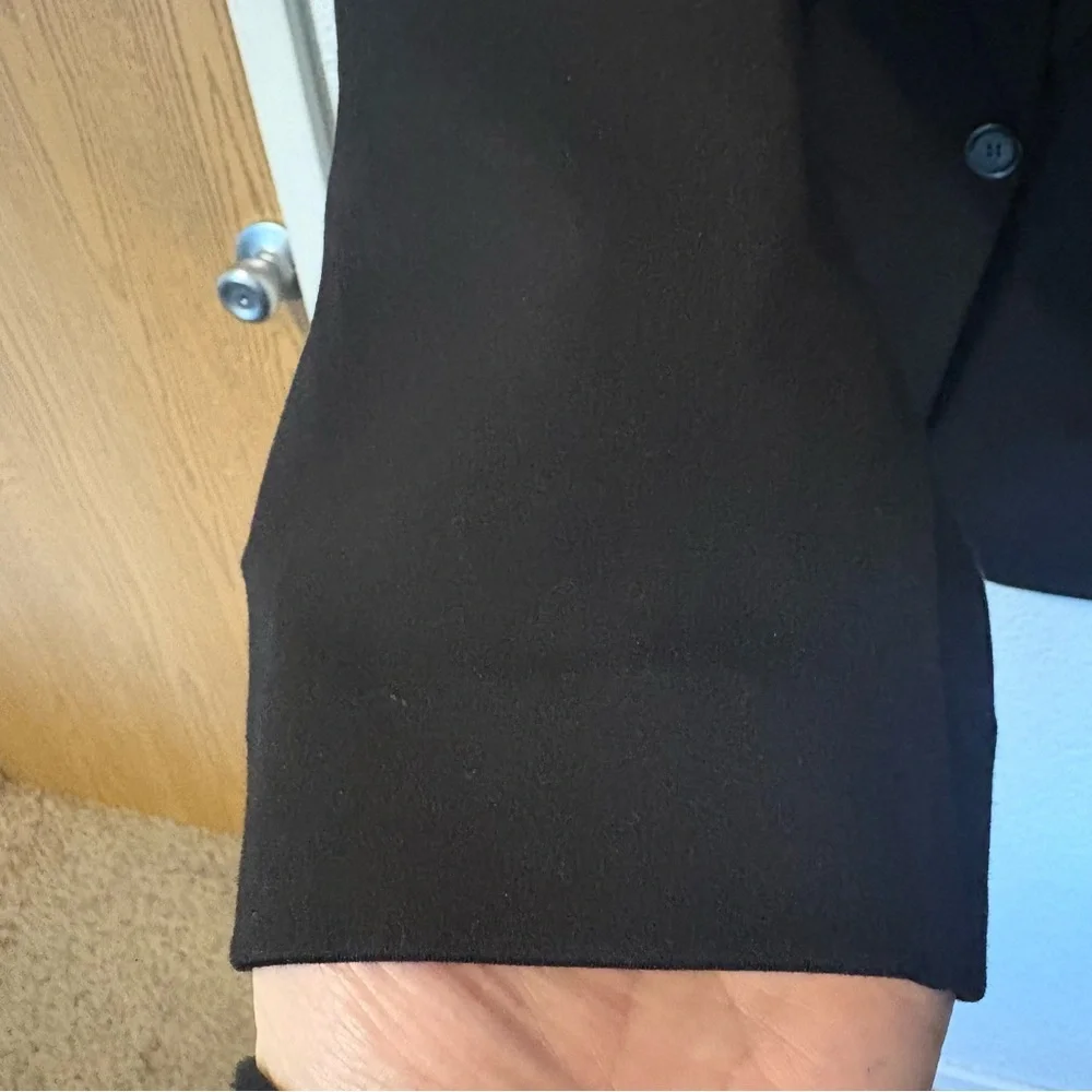 Susan Graver‎ Black Stretch Blazer Women's 1XP Tailored Workwear Jacket